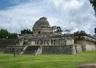 &#34;El Caracol&#34; (The Snail) observatory temple at Chichen Itza, one of the largest Maya cities. Chichen Itza was likely to have been one of the mythical great cities, or Tollans, referred to in later Mesoamerican literature and  is one of the most visited archaeological sites in Mexico; an estimated 1.2 million tourists visit the ruins every year : Cancun Sept 2012